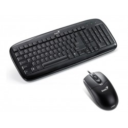 KIT GENIUS (C110) TECLADO/MOUSE/SLIMSTAR USB NEGRO